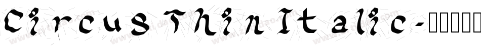 Circus Thin Italic字体转换